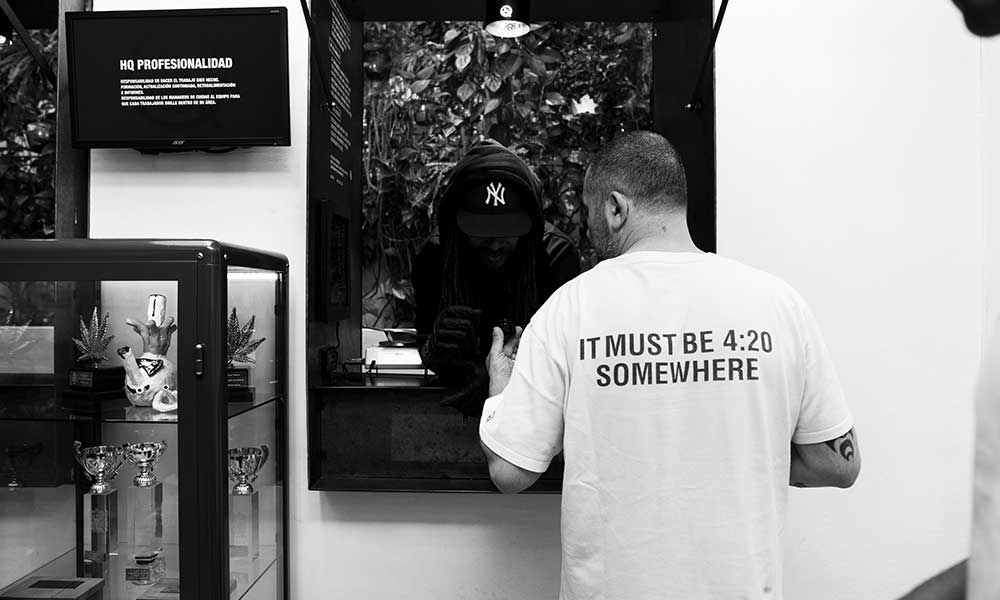 Comptoir de cannabis HQ Barcelone
