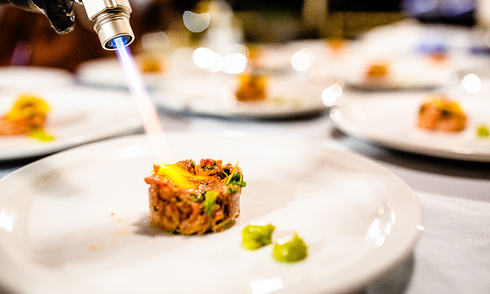 Tartare Wagyu Toro par le chef Derek Upton